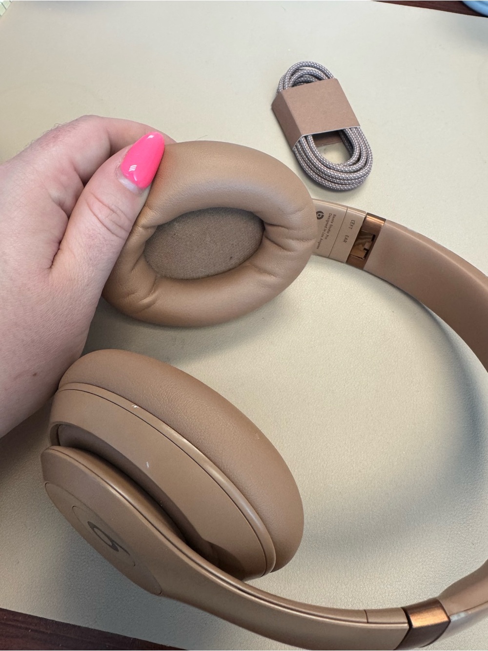 Beats by Kim Kardashian Wireless Over-Ear Headphones in Dune Beige - Picture 6 of 6